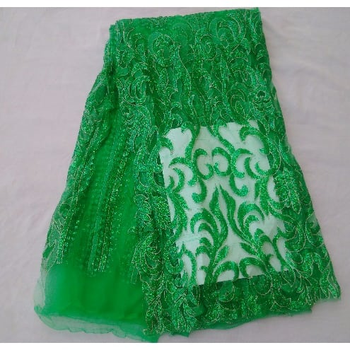 3 Yards Chewing Gum Sample Lace - Green