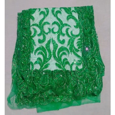 3 Yards Chewing Gum Sample Lace - Green