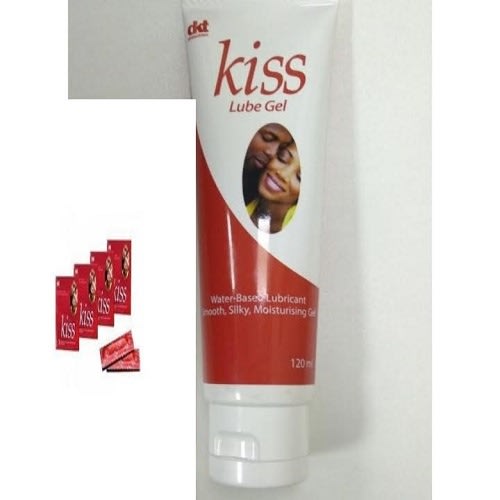 Sex Lube Gel - 120ml + Free 4 Packs Of Kiss Condom For Pleasurable Intimacy