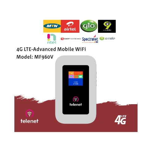4g Universal Portable Wifi For All Networks - Telenet Mf960v