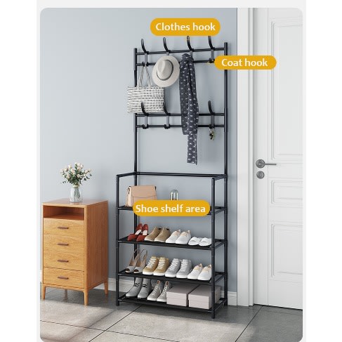 Multi-functional Shoes, Bags And Hats Rack - 5 Layers