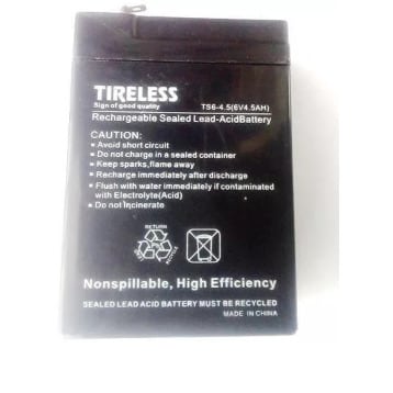 6 Volt 4.5 Ah Sealed Lead Acid Rechargeable Battery - F1 Terminal