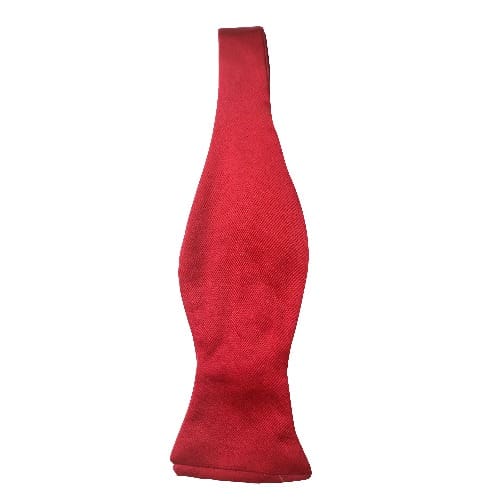 Plain Self Knot Bow Tie - Red - Msbt-4501