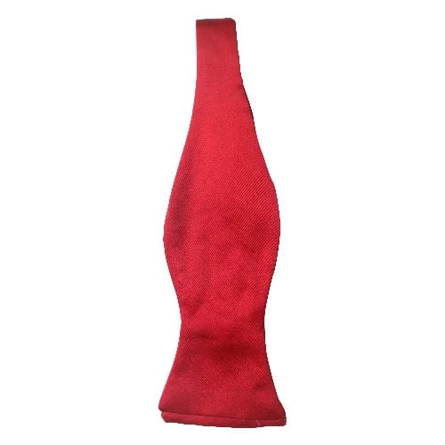 Plain Self Knot Bow Tie - Red - Msbt-4501