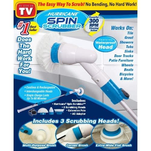 Hurricane Spin Scrubber Cordless Rechargeable Power Scrubber