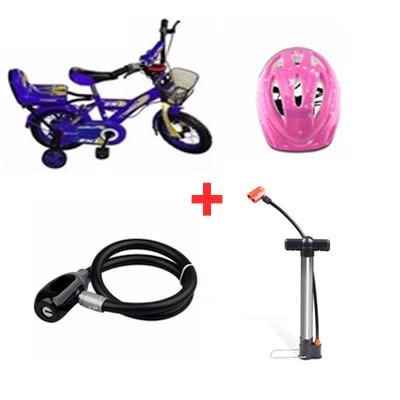 Simba Bmx Bicycle 12'' + Protective Helmet + Steel Wire Rope Lock + Hand Lock