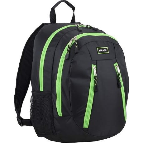 Active School Backpack - Black /Lime Green