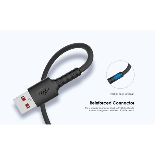 2a Fast Charging Micro Usb Data Cable - Black