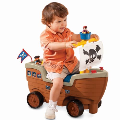 Kid's Pirate Ship Ride On Car