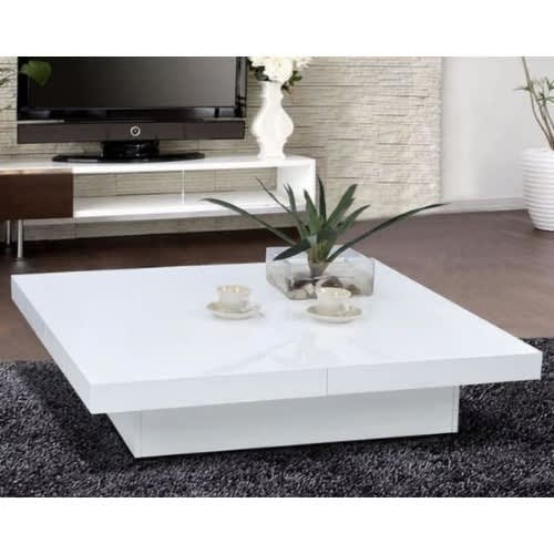 Modern Coffee Table - 80x80x40m - White