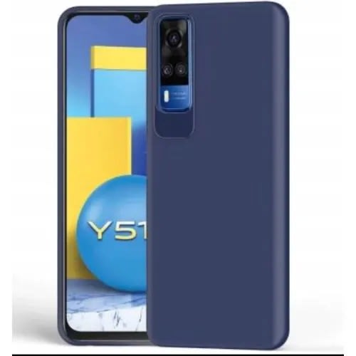 Silicon Back Case For Vivo Y53s - Blue