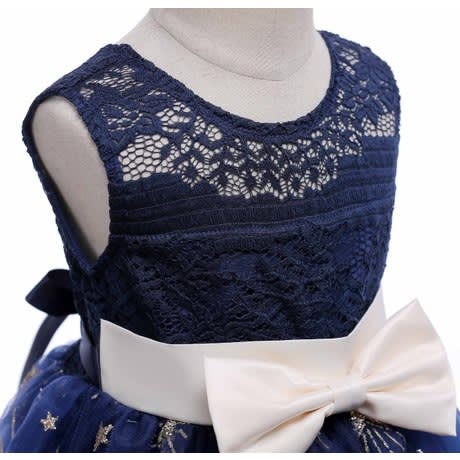 Girls' Moon Dress - Blue