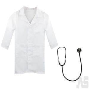 Kids Doctors Costume And Stethoscope