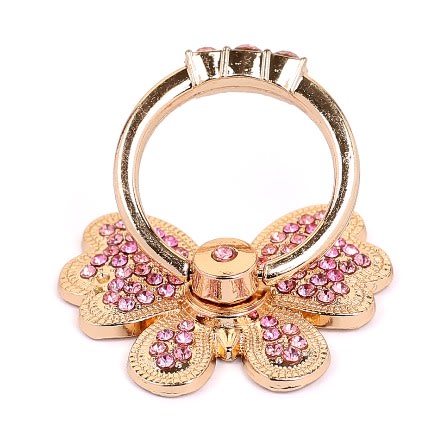 Magnet Stone Butterfly Ring Phone Holder