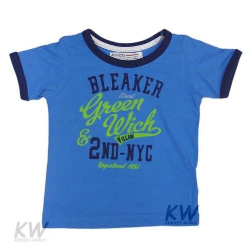 Slub Marl Tee -shirt For Boys' -Blue