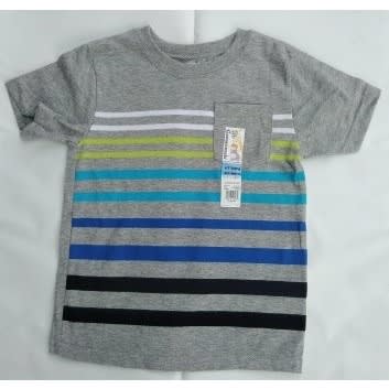 Boy's Stripe T -shirt - Grey