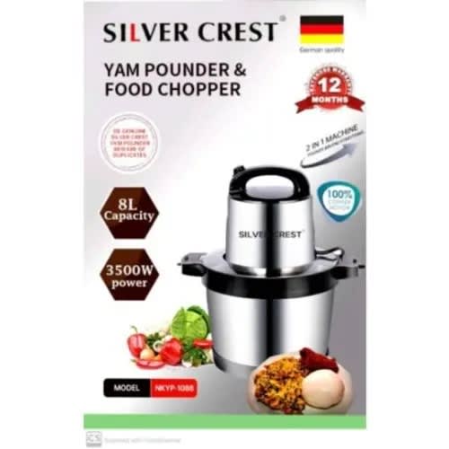 Yam Pounder & Multifunctional Food Chopper - 800w