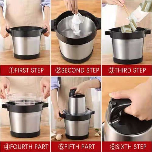 Avinas Electric Stainless Yam And Fufu Pounder -  6L