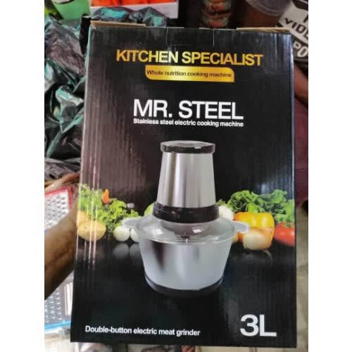 Mr Steel Food Processor & Yam Pounder - 3l - 350w