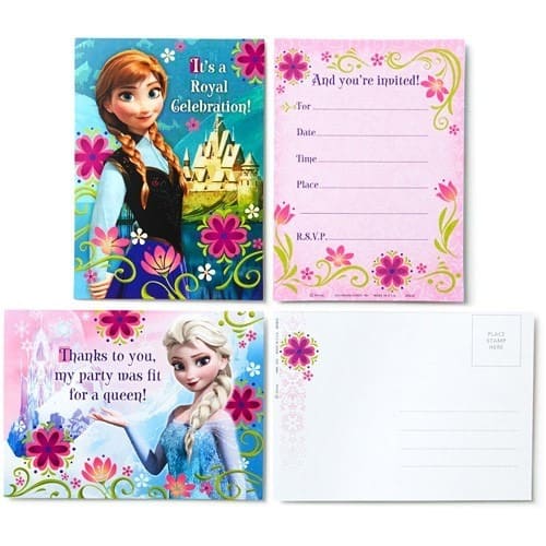 Frozen Invitation & Thank You Cards - 8 Each