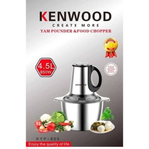 Yam Pounder And Food Processor - 4.5l-850w