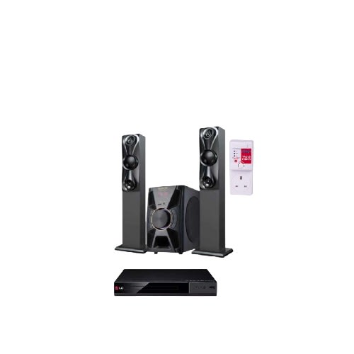 Home Theater System With Remote Control Dj-402a + Dvd Player & Free Surge