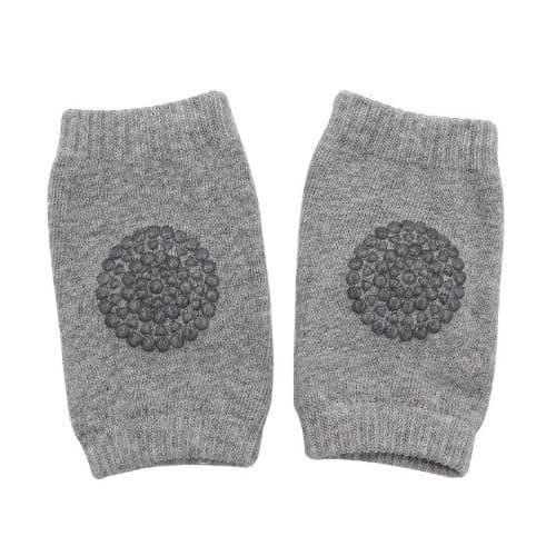 2 Pairs Of Baby Crawling Knee Pads Protectors - Navy Blue & Grey