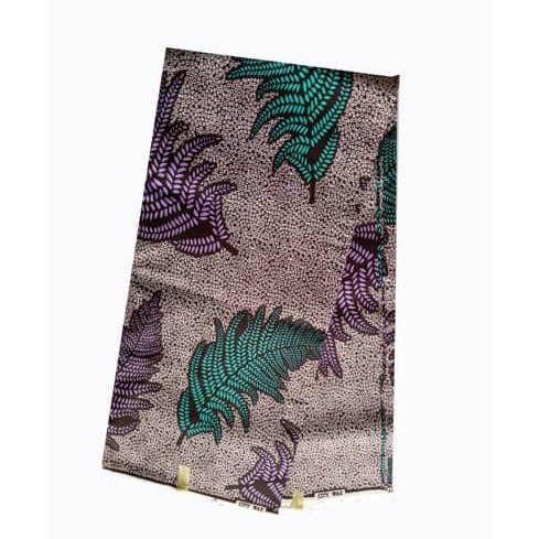 City wax Coloured Leaf Pattern 6 yards