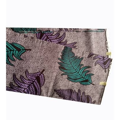 City wax Coloured Leaf Pattern 6 yards