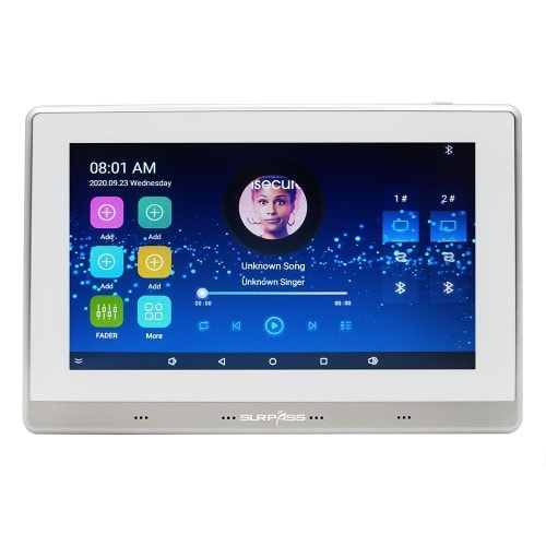 Android 5.0 System Touch Screen In Wall Amplifier - Remote - Hdmi - Sd Aux - Wi-fi