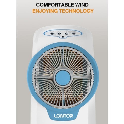 Rechargeable Air Cooler - Water Fan With Remote Control + Usb Power Socket