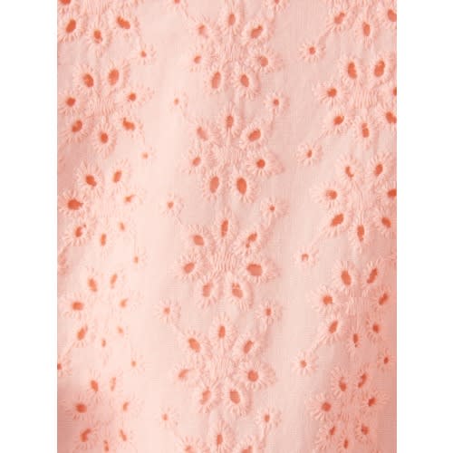 Baby Girl Eyelet Ruffle Top - Peach