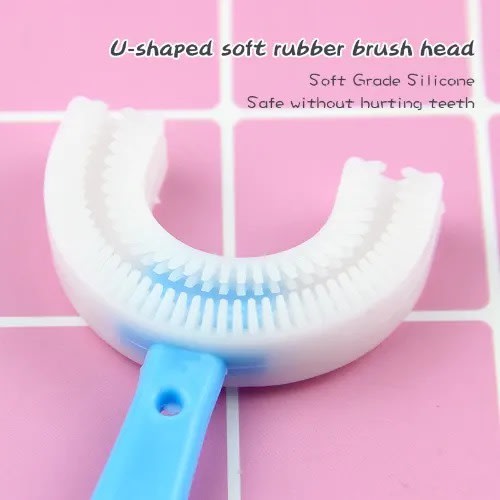 Children Silicone Toothbrush - Blue