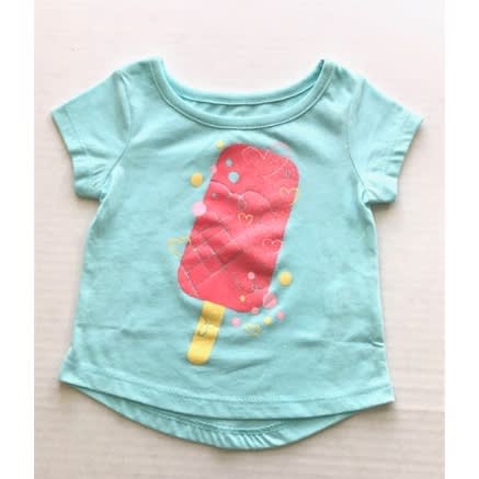 Baby Girl Short Sleeve T Shirt Top - Popsicle