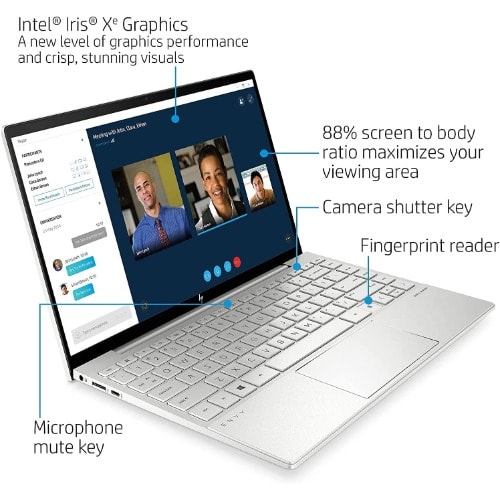 Envy 13 -11th Gen - 13.3" -Intel Core I5 -16GB RAM -512SSD - Touch/backlit - Win 11 -Silver