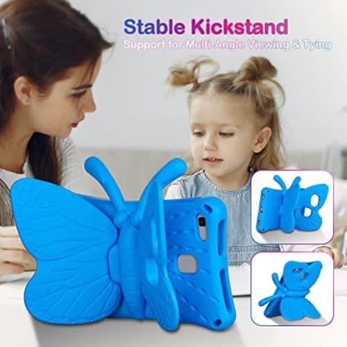 Butterfly Case For Galaxy Tab A 8.0 2019 Sm-t290  - Sm-t295 - Blue