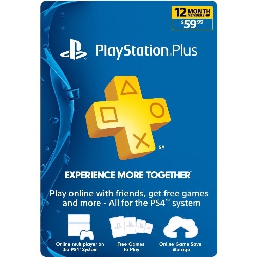 PSN Playstation Plus 12 Month Subscription Card
