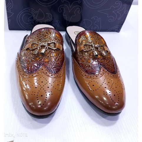 Bernini Leather Half Shoe