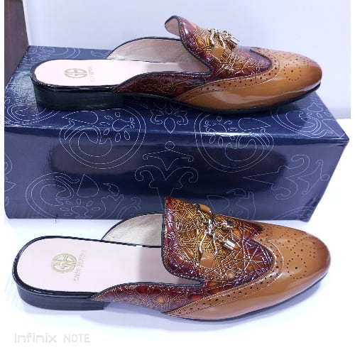 Bernini Leather Half Shoe