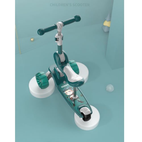 Children Scooter - Age 3-10years - Green
