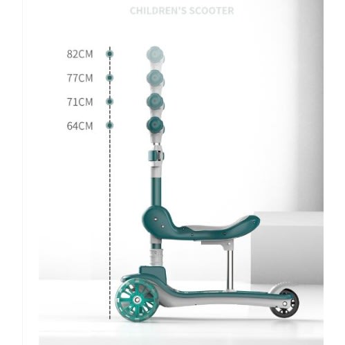 Children Scooter - Age 3-10years - Green