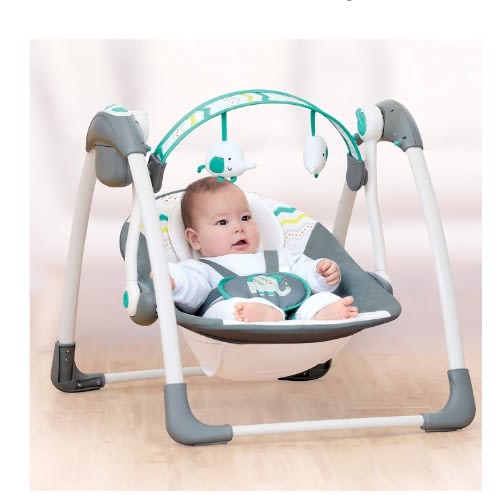 Deluxe Portable Swing -Green & Grey
