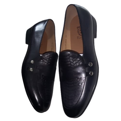 Anax - Leather Monk - Black