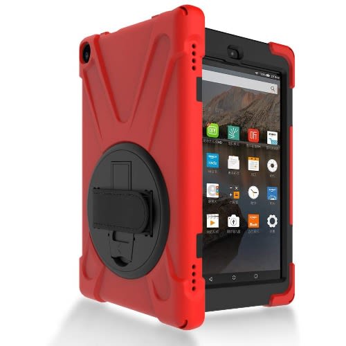 Fire 7 Tablet With Alexa - 7" Display - 1gb Ram - 16gb Rom + Red Rotating Proof Case