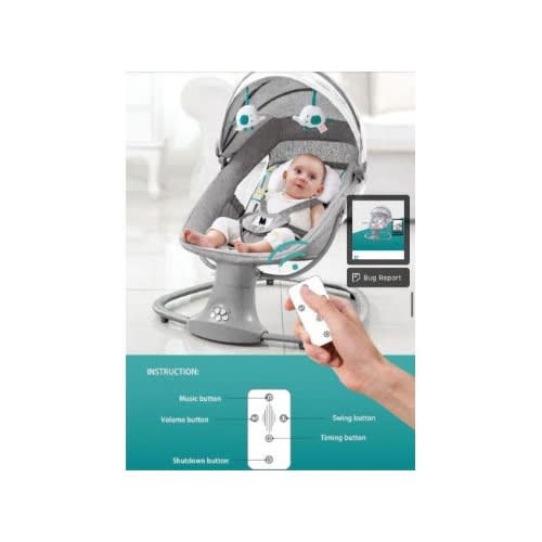 3-in-1 Deluxe Multi-functional Bassinet & Swing - 360 Degree