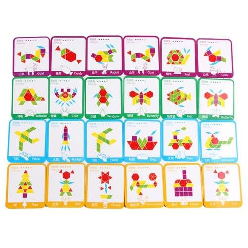 Kids Learning 3d Wooden Tangram Jigsaw Puzzle (155pcs)