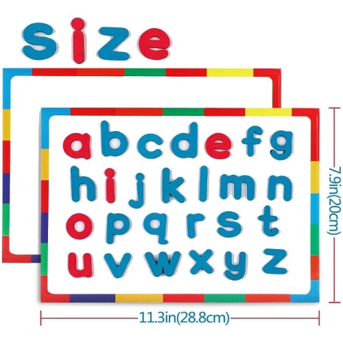 Classroom Magnetic Letters Kit With Double-sided Magnetic Board - 213 Pieces