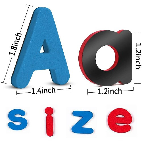 Classroom Magnetic Letters Kit With Double-sided Magnetic Board - 213 Pieces