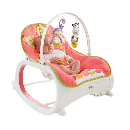 Infant To Toddler Baby Bouncer Rocker - Floral Confetti