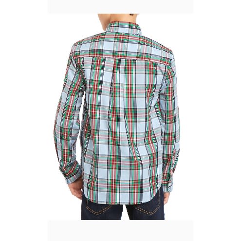 Boys Longsleeve Plaid Checkered Shirt By Crown&ivy Kids-blue.